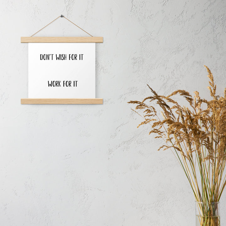 Poster with hangers