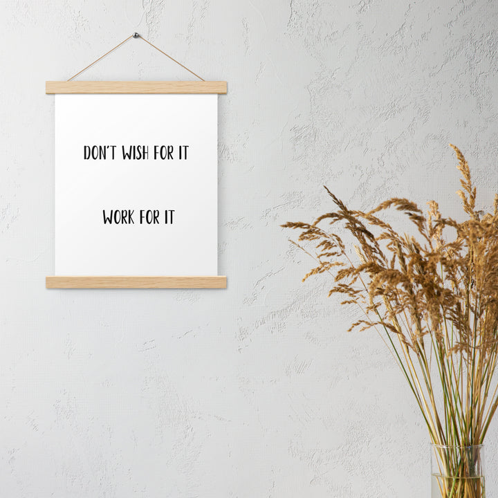Poster with hangers
