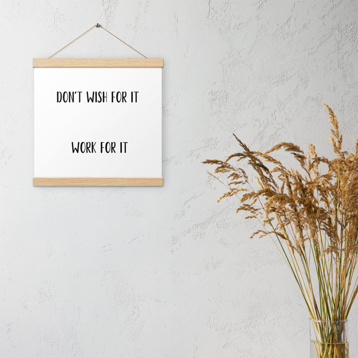 Poster with hangers