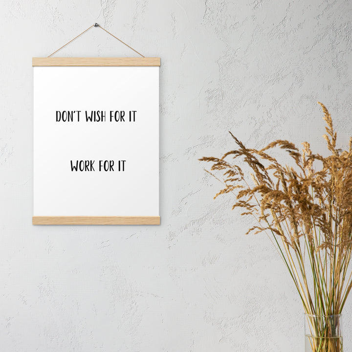 Poster with hangers