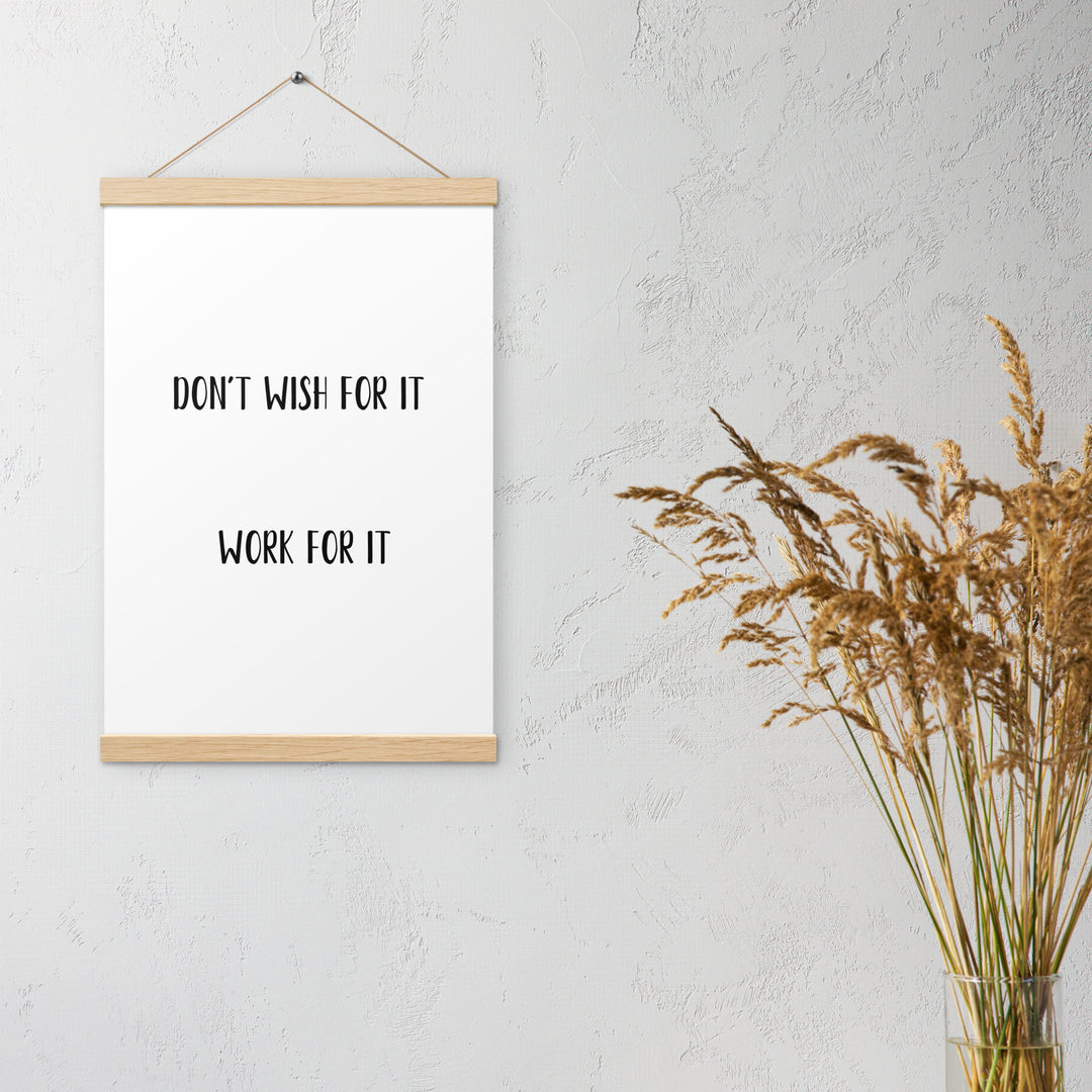 Poster with hangers