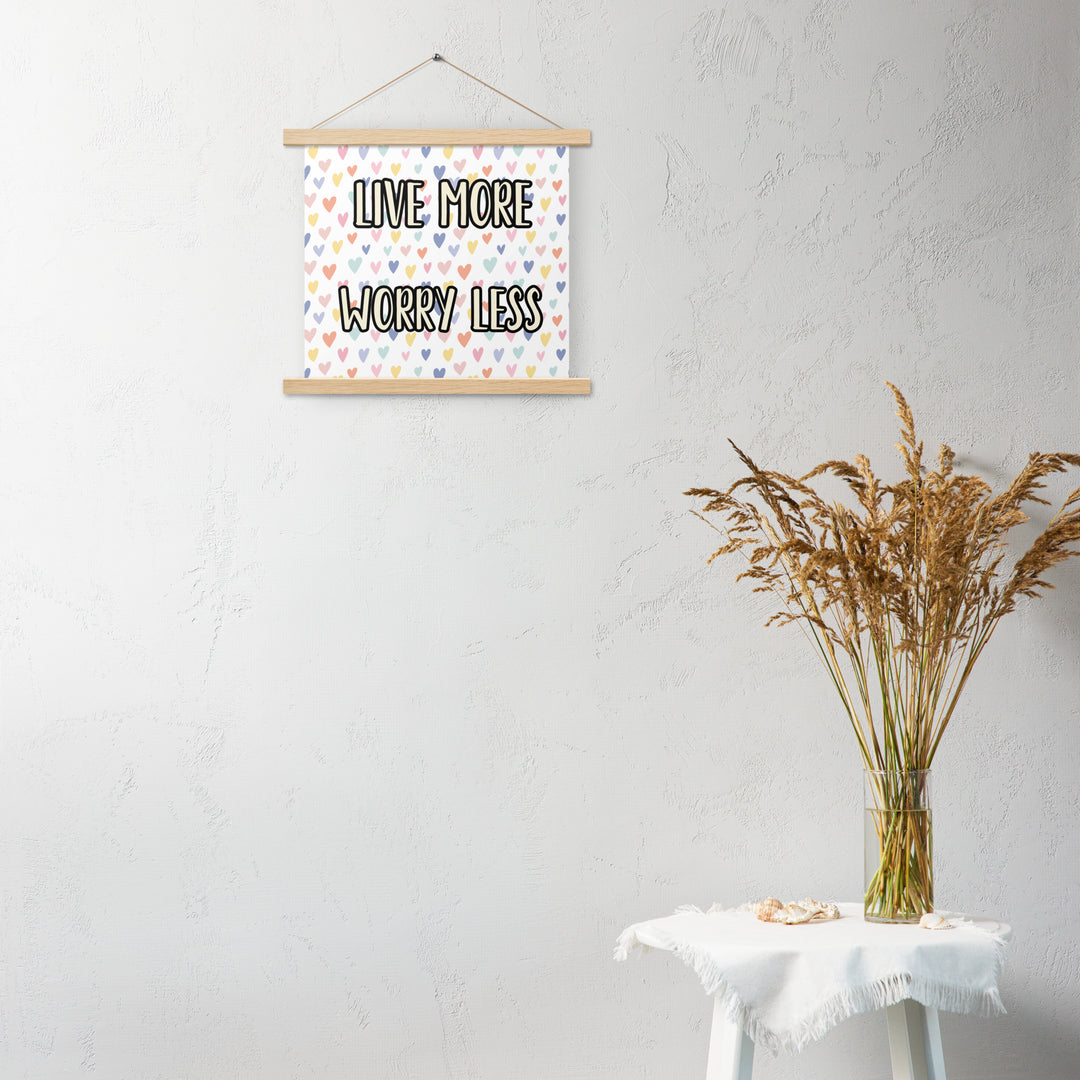 Poster with hangers