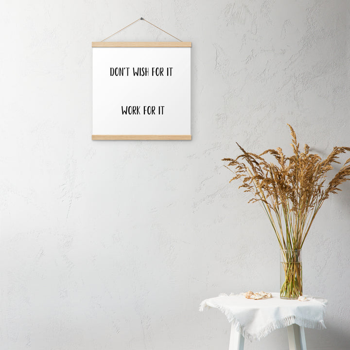 Poster with hangers