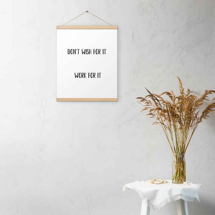 Poster with hangers