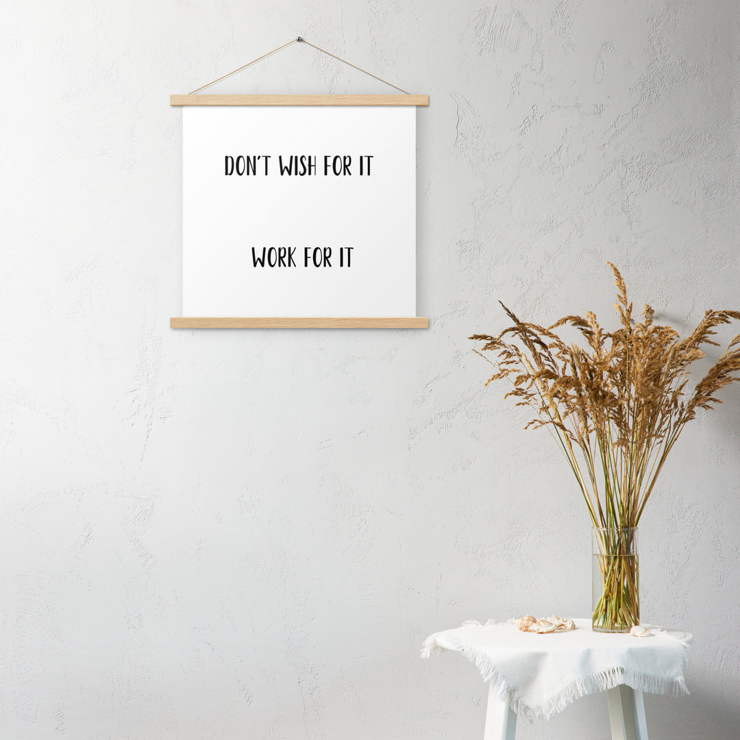 Poster with hangers