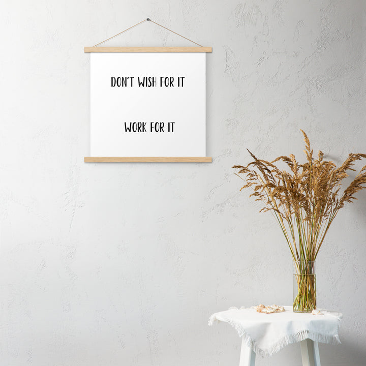 Poster with hangers