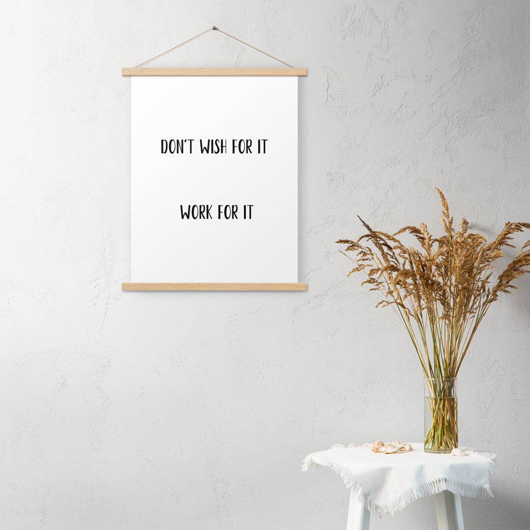 Poster with hangers