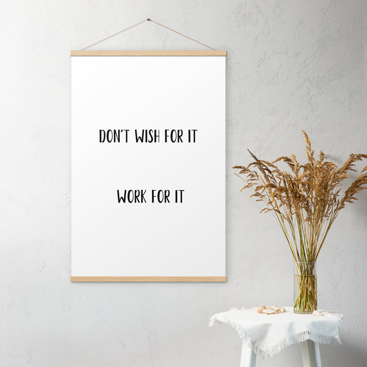 Poster with hangers
