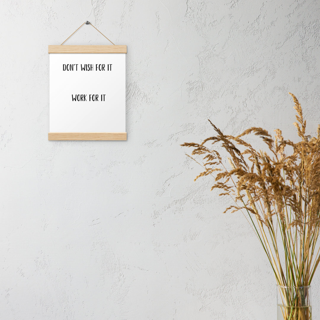 Poster with hangers