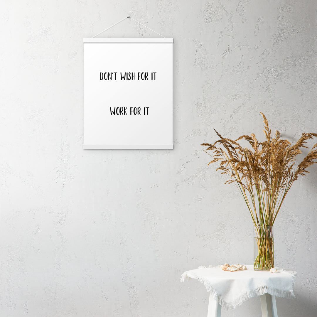 Poster with hangers