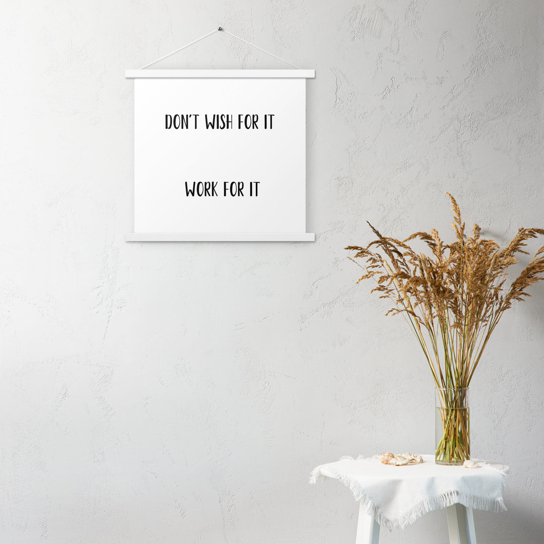 Poster with hangers