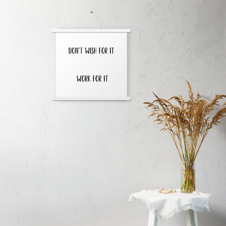 Poster with hangers