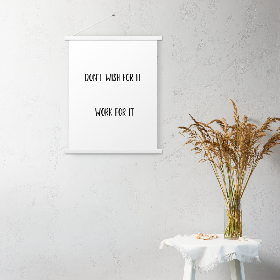 Poster with hangers