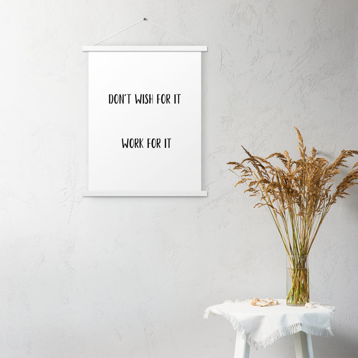 Poster with hangers