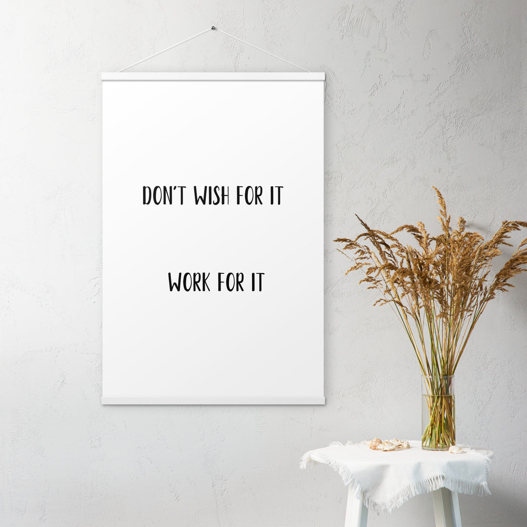 Poster with hangers