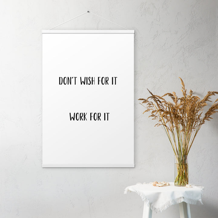 Poster with hangers