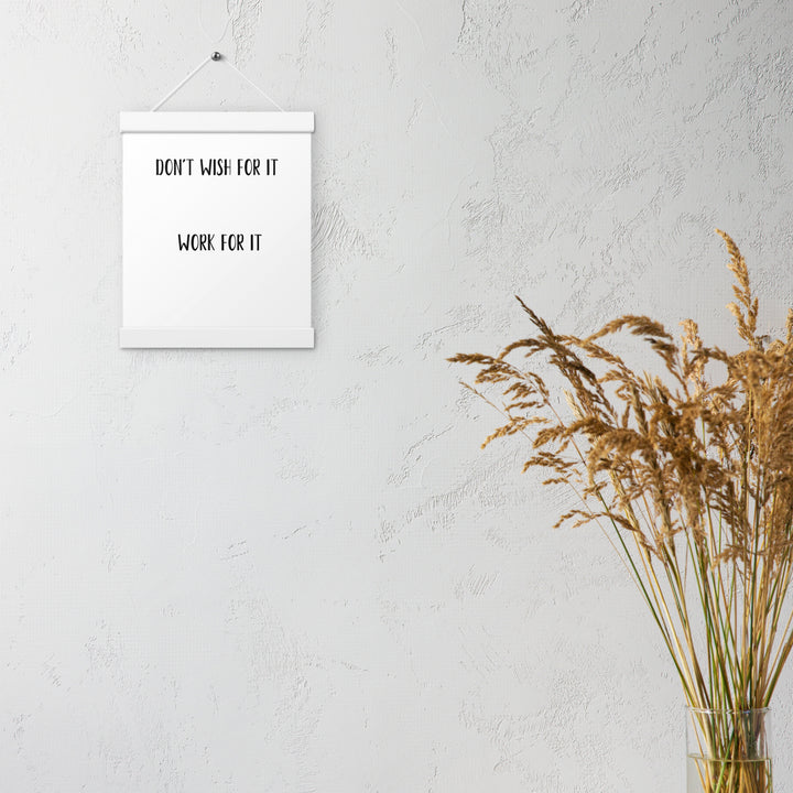Poster with hangers